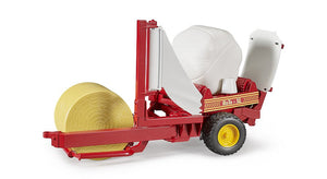 Bale Wrapper with Bales 1:16